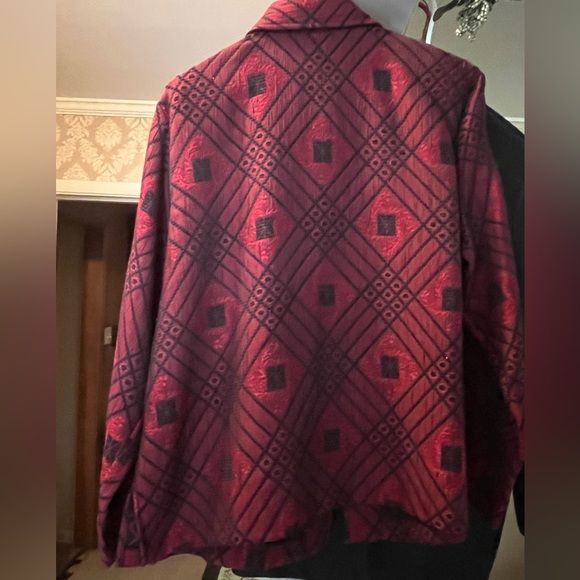 Ladies Joanne Plus Red/Black Jacket Size 1X - Picture 3 of 4